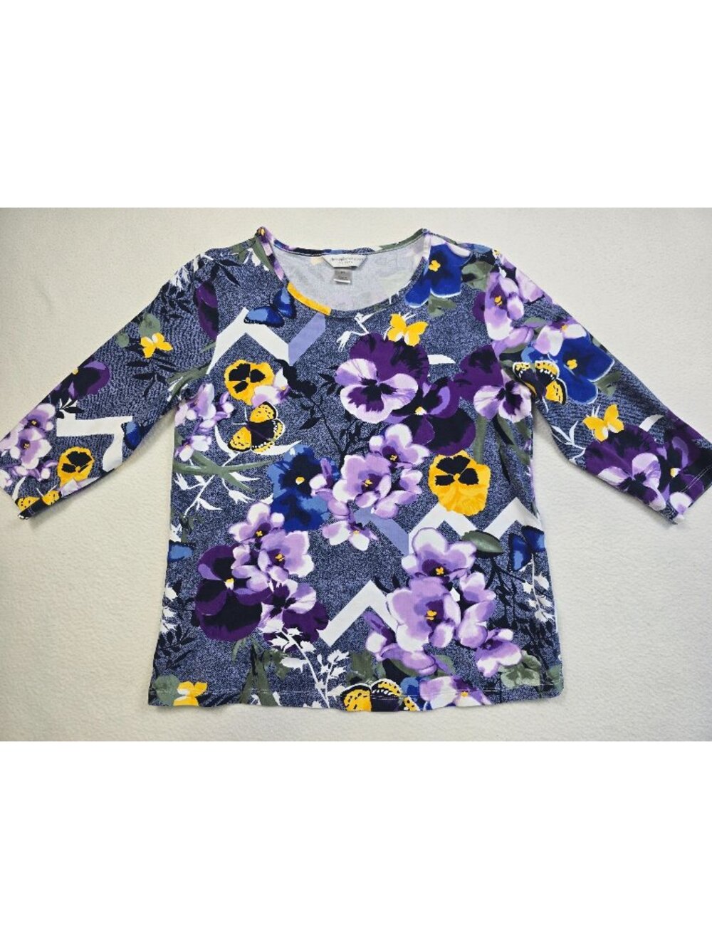 Christopher & Banks Womens PS Floral Top
